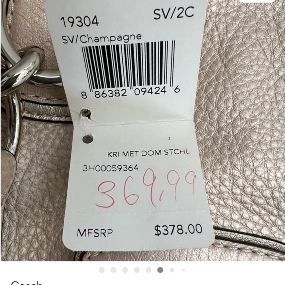 Coach Metallic golden rose Satchel - Picture 2 of 11